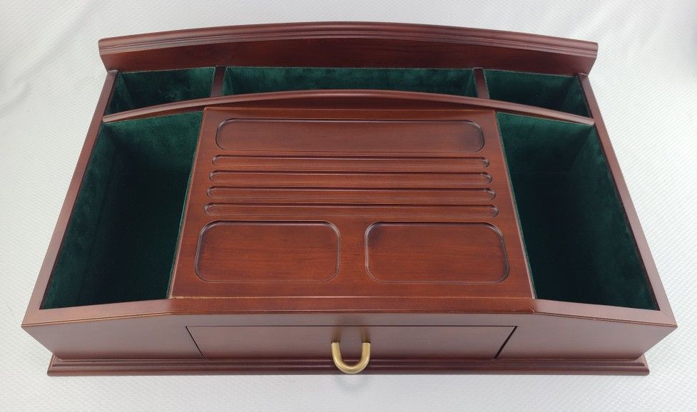 Vintage Men's Dresser Valet Tray Jewelry Box Organizer