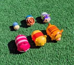 Disney Tsum Tsum Toy Story/Frozen/Winnie the Pooh/Alice in Wonderland 6pc Toyset