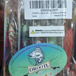 Orootl  squid jigs 5 style  new in packaging