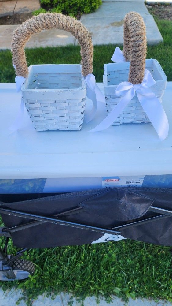 2 Flower Girl Baskets