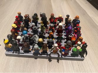 Lego mini figures shown plus sets plus some bulk Lego