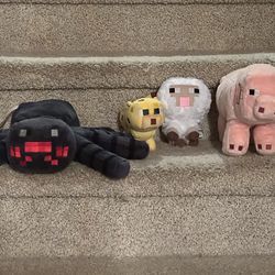 Minecraft Plush Figures by Mojang Lot of 4