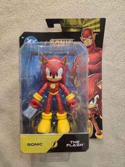 DC crossover with Sonic the Hedgehog- "Sonic as Flash" (5 inch Figure)