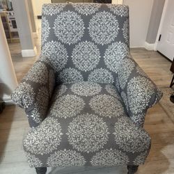 Gray And White Chair 