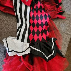 Girls Halloween Clown Costume Dress