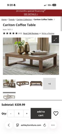 Big wood coffee table - pick up only
