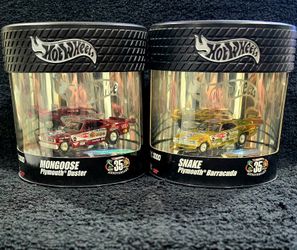 Hot Wheels 35th Snake & Mongoose anniversary Funny Cars Only 2000 Made