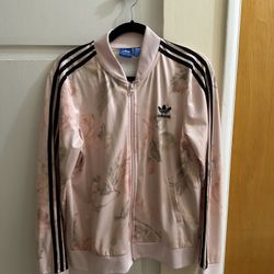 Adidas Pink Floral Track Jacket