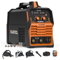 FEMEROL MIG Welder 110V 4 in 1 Multiprocess Welding Machine 135A Gas/Gasless Flux Core MIG Welder/Lift TIG/Stick With Synergy IGBT Inverter