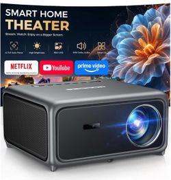 New-GOODEE 4K Smart Projector with AI ToF Auto Focus, WiFi 6 & Bluetooth 4000 Lumens, HDR10+, 60W Dolby Audio, Built-in Smart OS with Popular Streamin