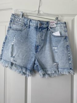 Denim High Waisted Shorts 
