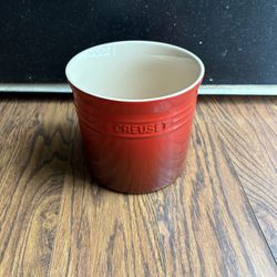 Le Creuset Red Crock Utensil Holder