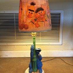 Vintage Sesame Street Lamp Cookie Monster