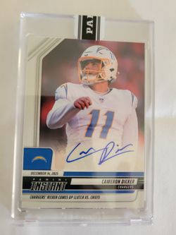 2025 Panini Instant Cameron Dicker Auto #/99 Chargers