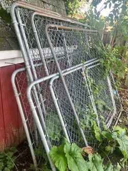 Dog run for backyard