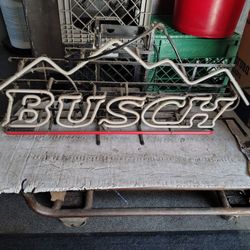 90s Busch Beer Neon Sign