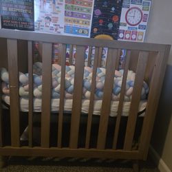 Oxford Baby Renwick 3 in 1 Mini Convertible Crib, Acorn Brown