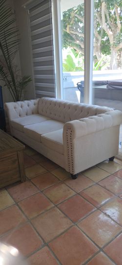 Elegant Cream Sofa