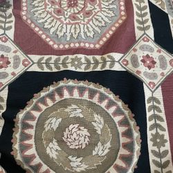 Large Aubusson Woolen Needlepoint Carpet 