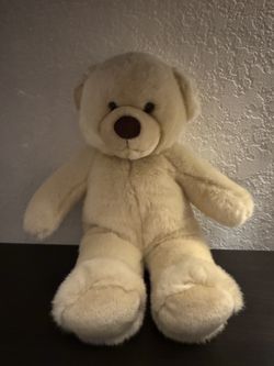 Build a Bear Workshop Off White Teddy Bear Plush Stuffed Animal 15” (TALKS!)