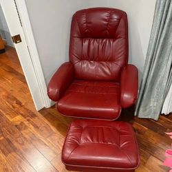Leather Swivel Chair - Lazy boy Good Condition 