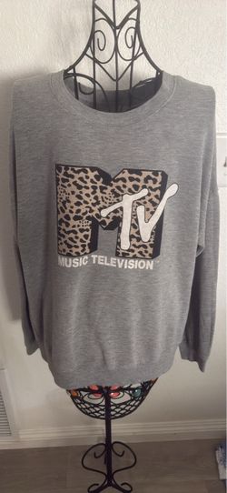 MTV  Graphic leopard Crewneck Sweatshirt