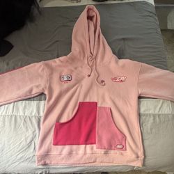 Pink Anime Graphic Hoodie 