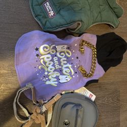 Small/Medium Dog Pet Accessories- Jacket, Sweater, Harness, Collar, Backpack