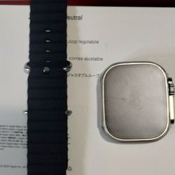 Ultra 2 Titanium Case Black Ocean Band 49mm//One Size  SmartWatch 