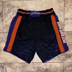 ICECREAM Team EU Basketball Shorts Black Purple Orange Size Medium