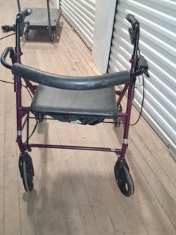 Rollator walker wider than regular sized