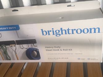 Brightroom Heavy Duty Steel Hook & Rail Kit