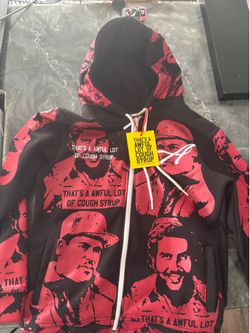ASAALI ZIP UP RED MEDIUM ALOCS COLLAB