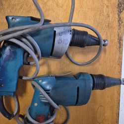 2 Makita drywall screw guns.