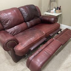 CURB ALERT: FREE Leather Recliner Loveseat/Sofa/Couch-COMFY!