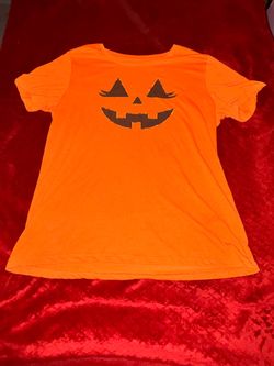 Orange Halloween Jack-O-Lantern T-Shirt