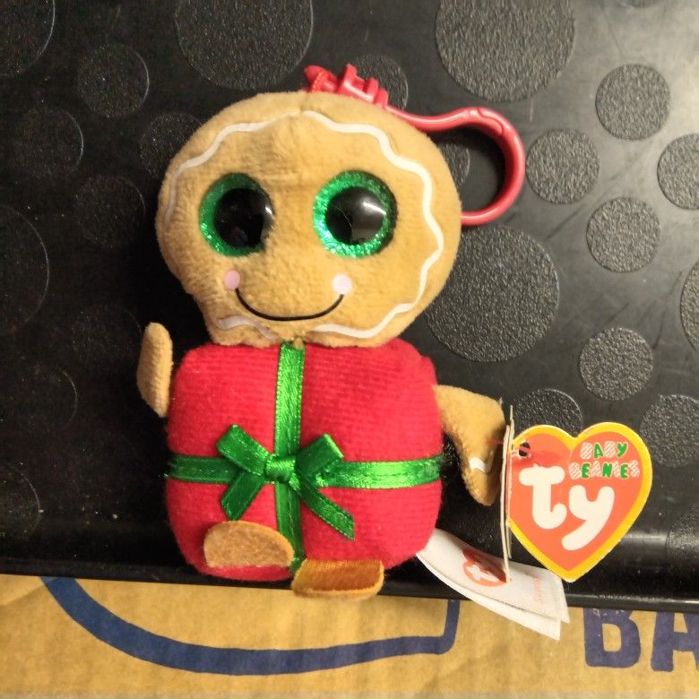 TY Boos Gingerbread "Sweetsy" Backpack Clip