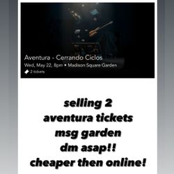 Aventura Concert Tickets
