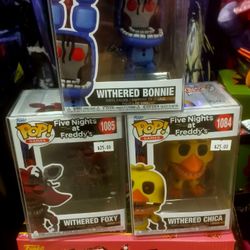 Five Nights At Freddy's Withered BONNIE CHICA FOXY