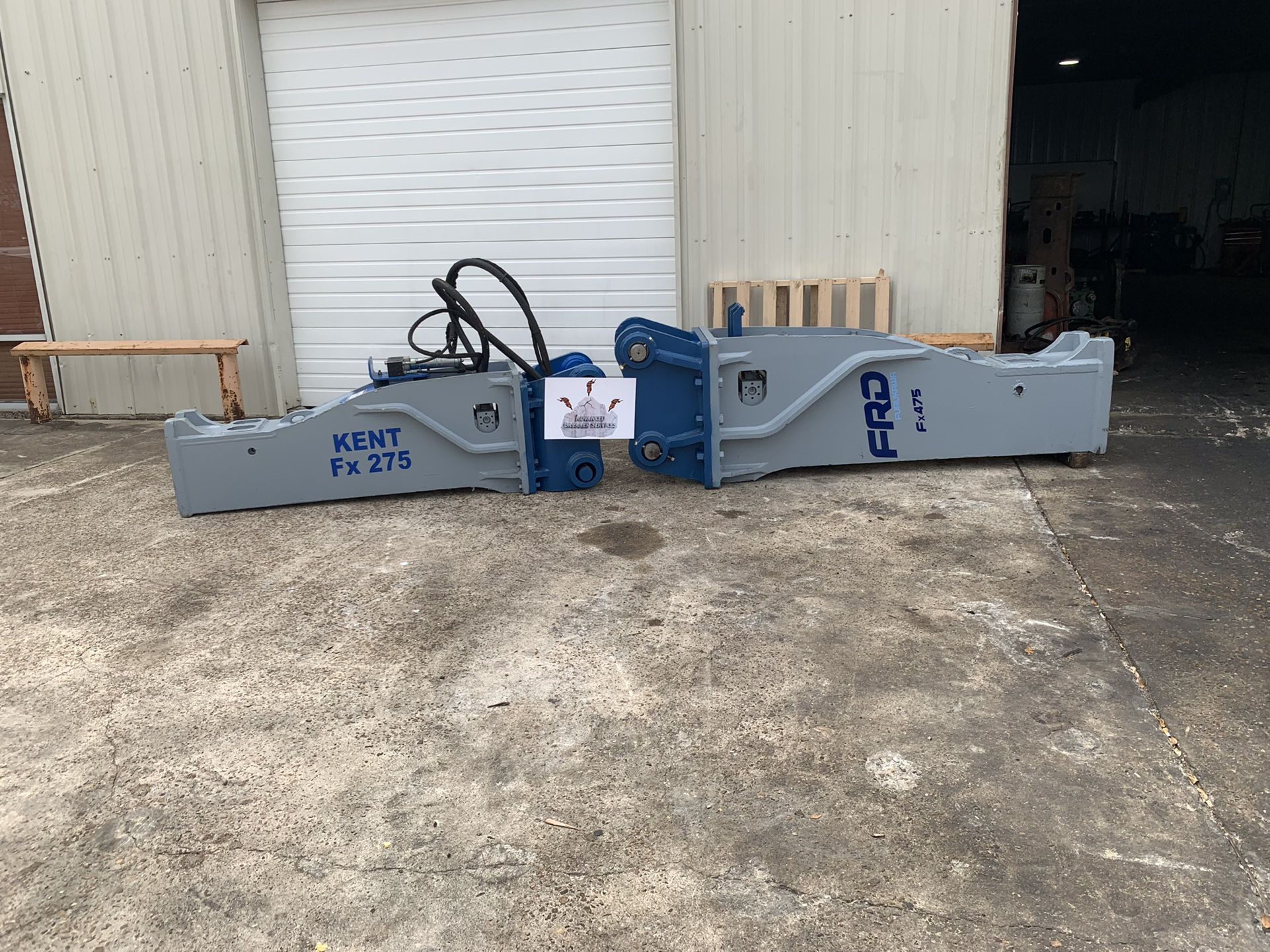 Hydraulic breakers for skid steer, backhoe, excavator