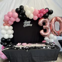 Happy Birthday Balloon Garland