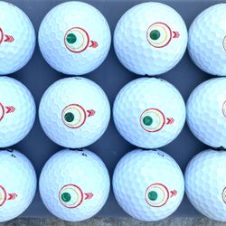 1 Dozen Bridgestone Golf Balls, Mindset Logo Bull’s-Eye