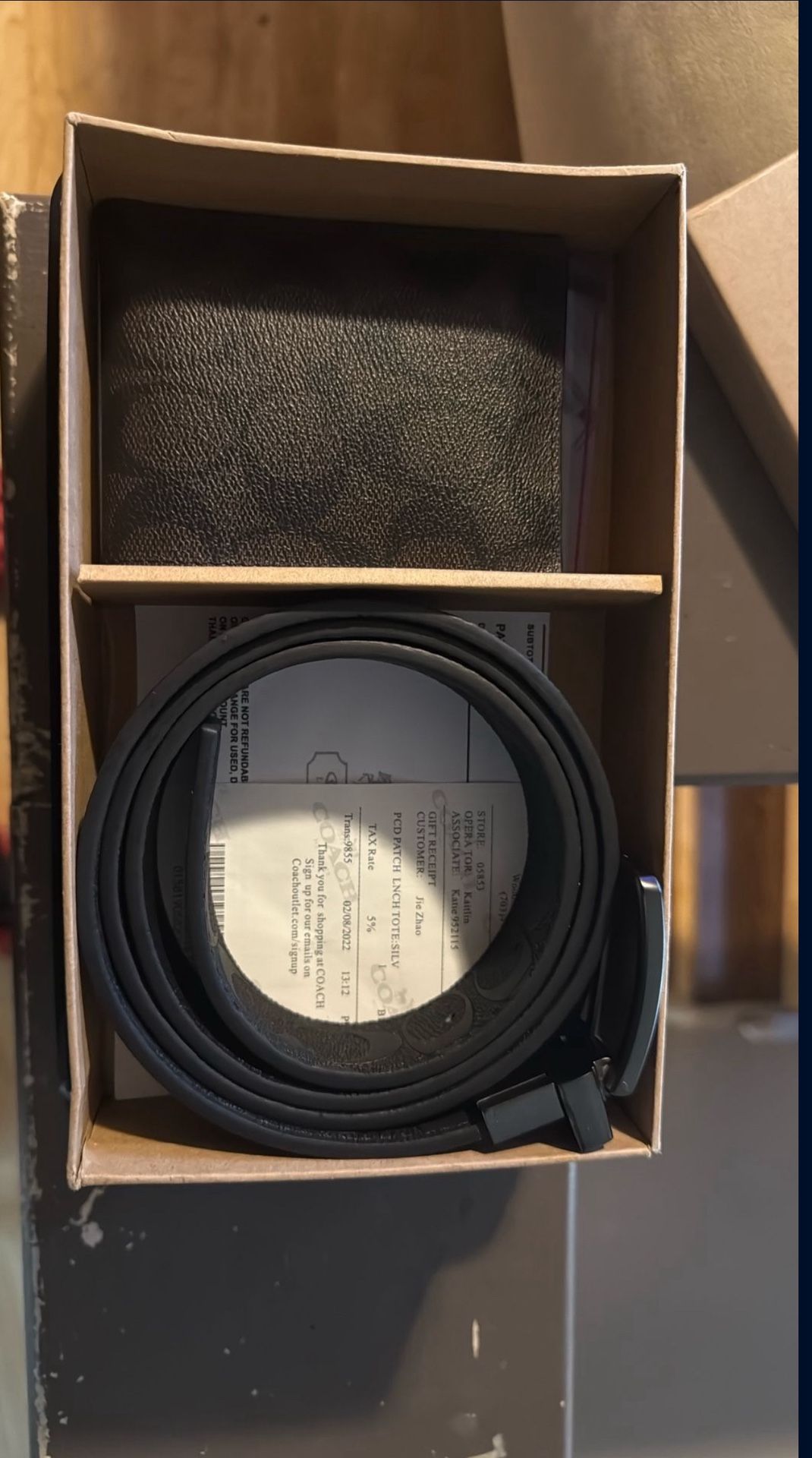 Coach Belt And Wallet