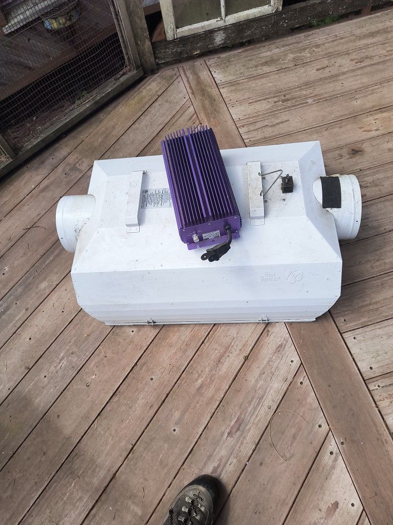 600 W Digital And Dimmable Ballast With Sun System XXX 8-in Duct.