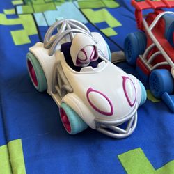 3-Pack Spidey Amazing Friends Vehicles Cars Set Pull Back & Go Wheelie Action