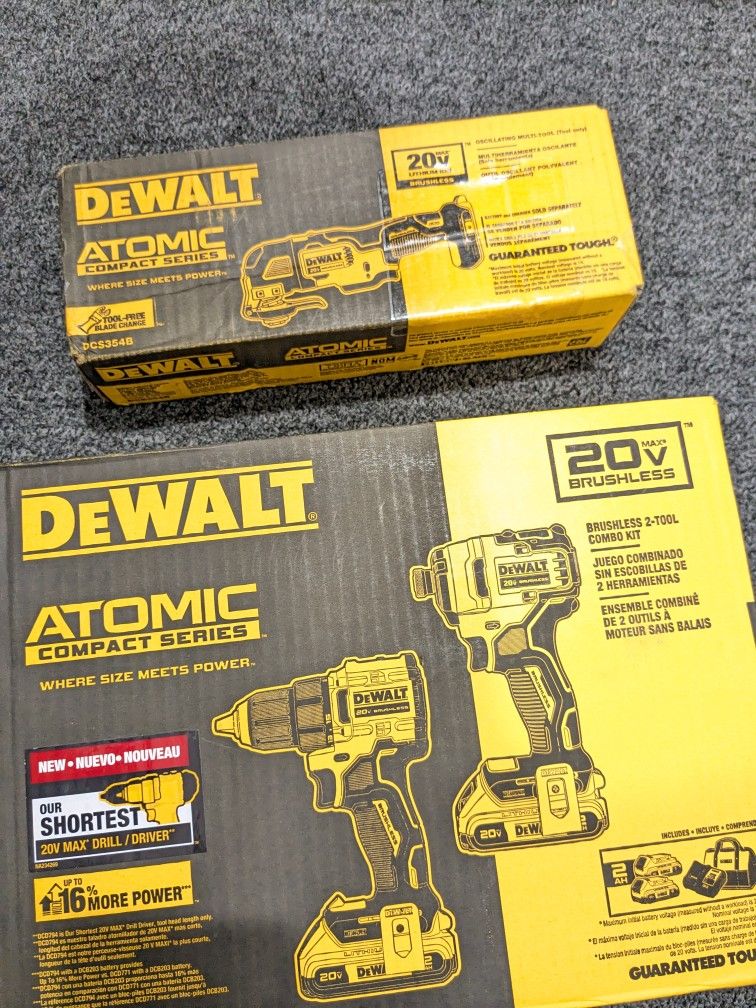 20V Max DeWalt ATOMIC Combo + Oscillating Multi-tool 