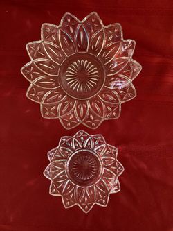 VTG Federal Glass “Petal Clear” Bowls