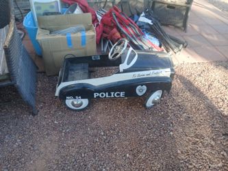 Vintage Metro City Police Pedal Car No. 54 By Instep in Great Condition.