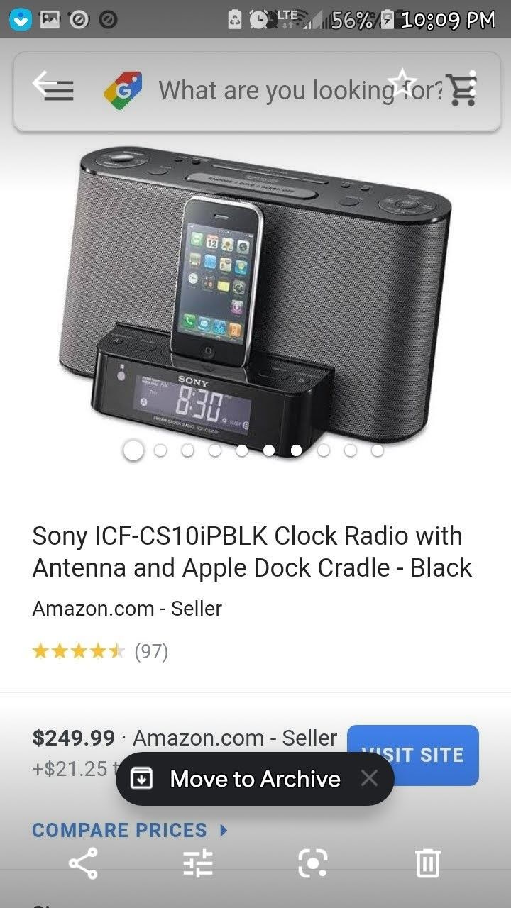 Sony dock station, AM FM radio, alarm clock, Bluetooth speakers