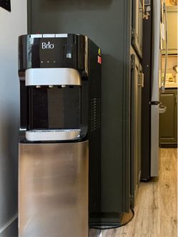 Brio Bottom Loading Water Cooler Dispenser for 5 Gallon Jugs. Hot, Room Temperature, and Cold